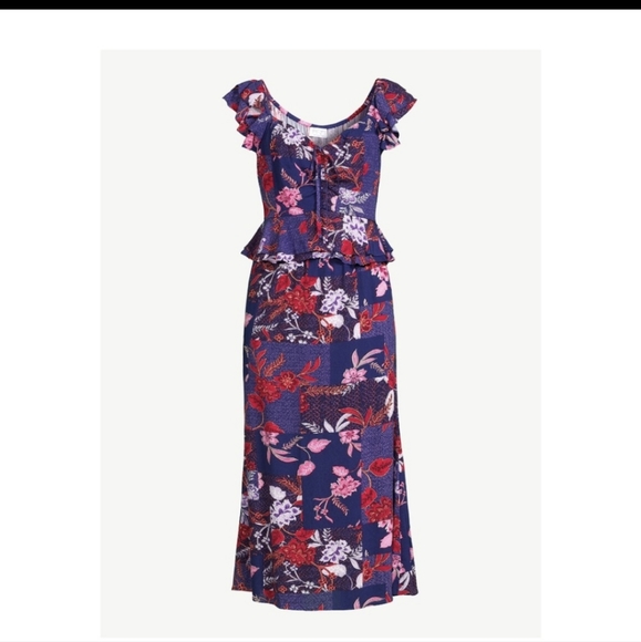 Sofia vegara midi ruffle dress size L - Picture 9 of 15